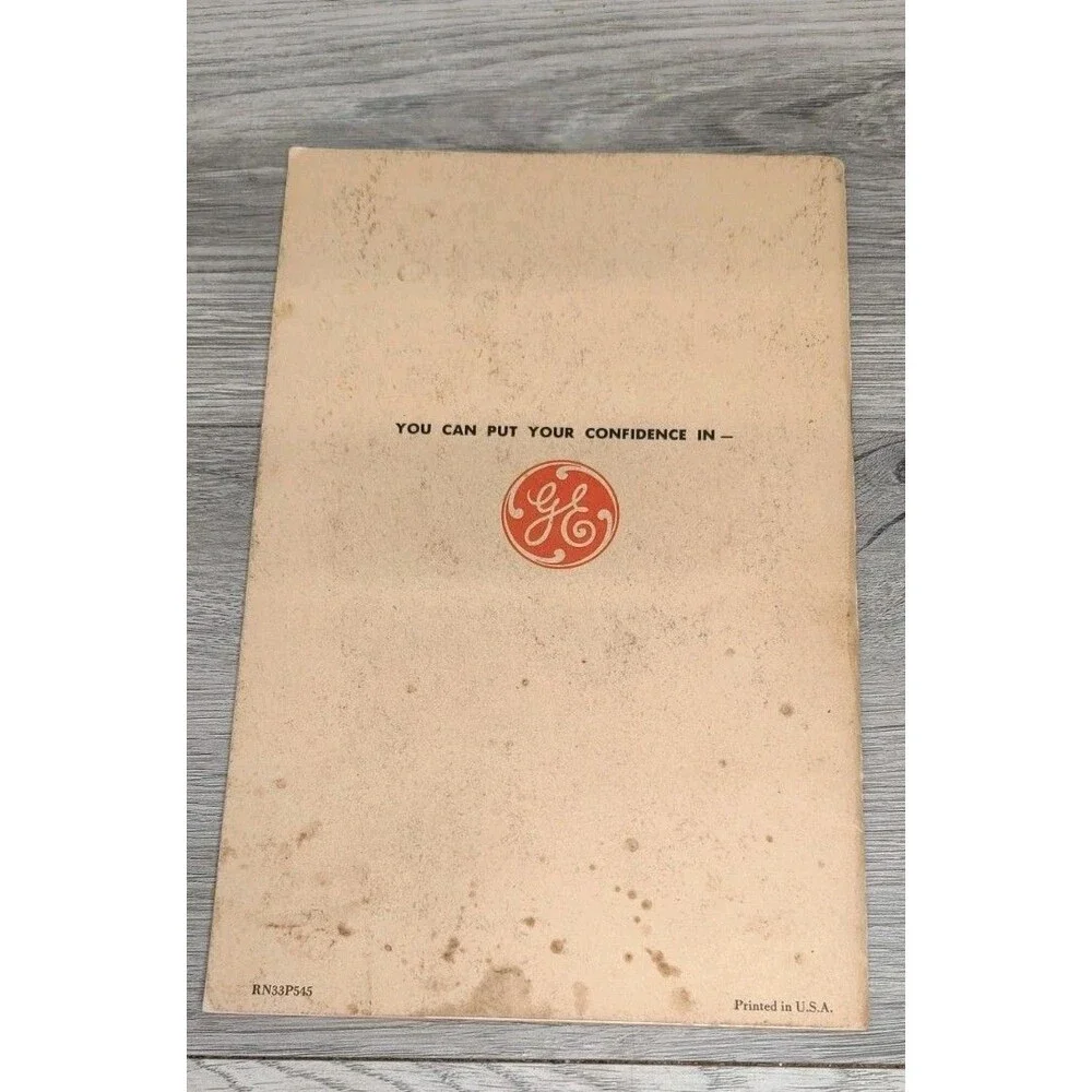 VTG GE Booklet How To Enjoy Electric Cooking, 40s, 50s, Manual Cookbook